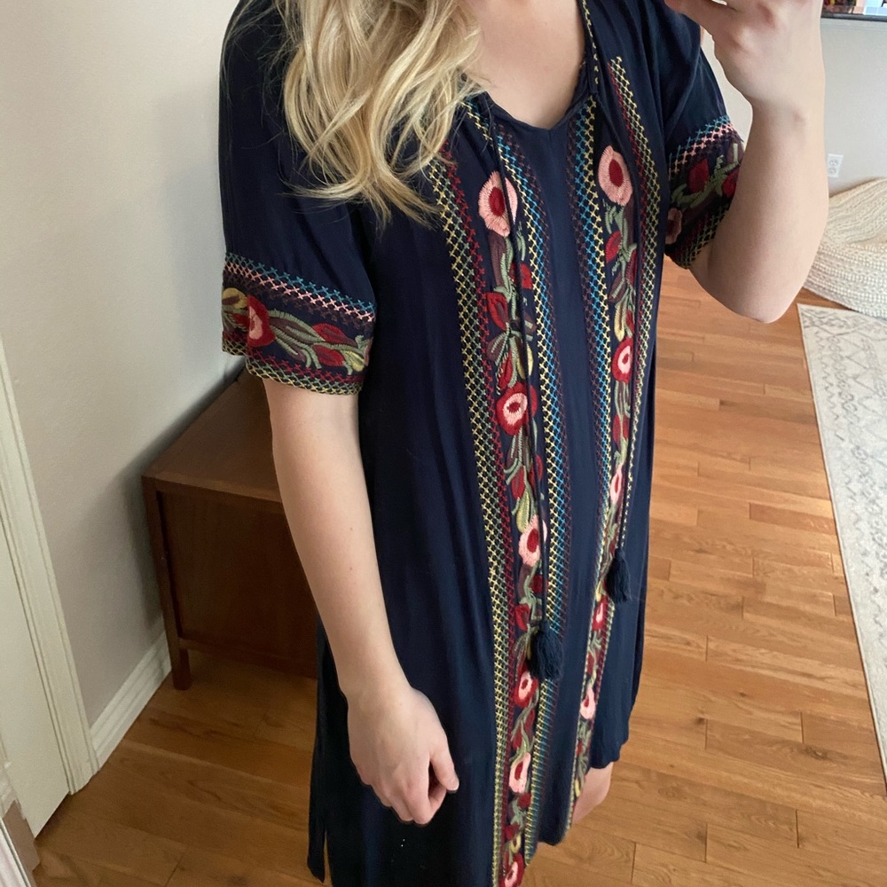 Embroidered Floral Dress